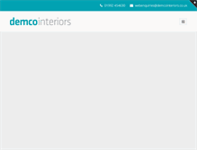 Tablet Screenshot of demcointeriors.co.uk